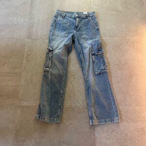 Women’s Blue Cargo Jeans